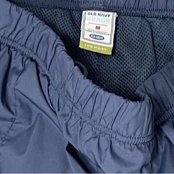 Y2K Vintage Old Navy Track Pants Zip Leg Pocket Blue‎ Women Medium Athletic Gorp - Picture 3 of 3
